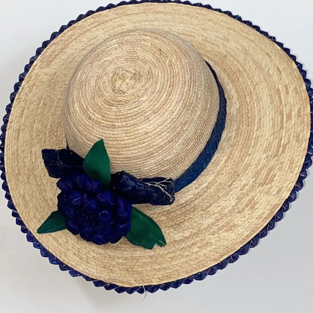 Handmade Straw Women Mexican Hat